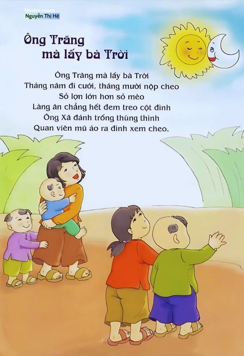 các bài đồng dao cho bé tập nói
