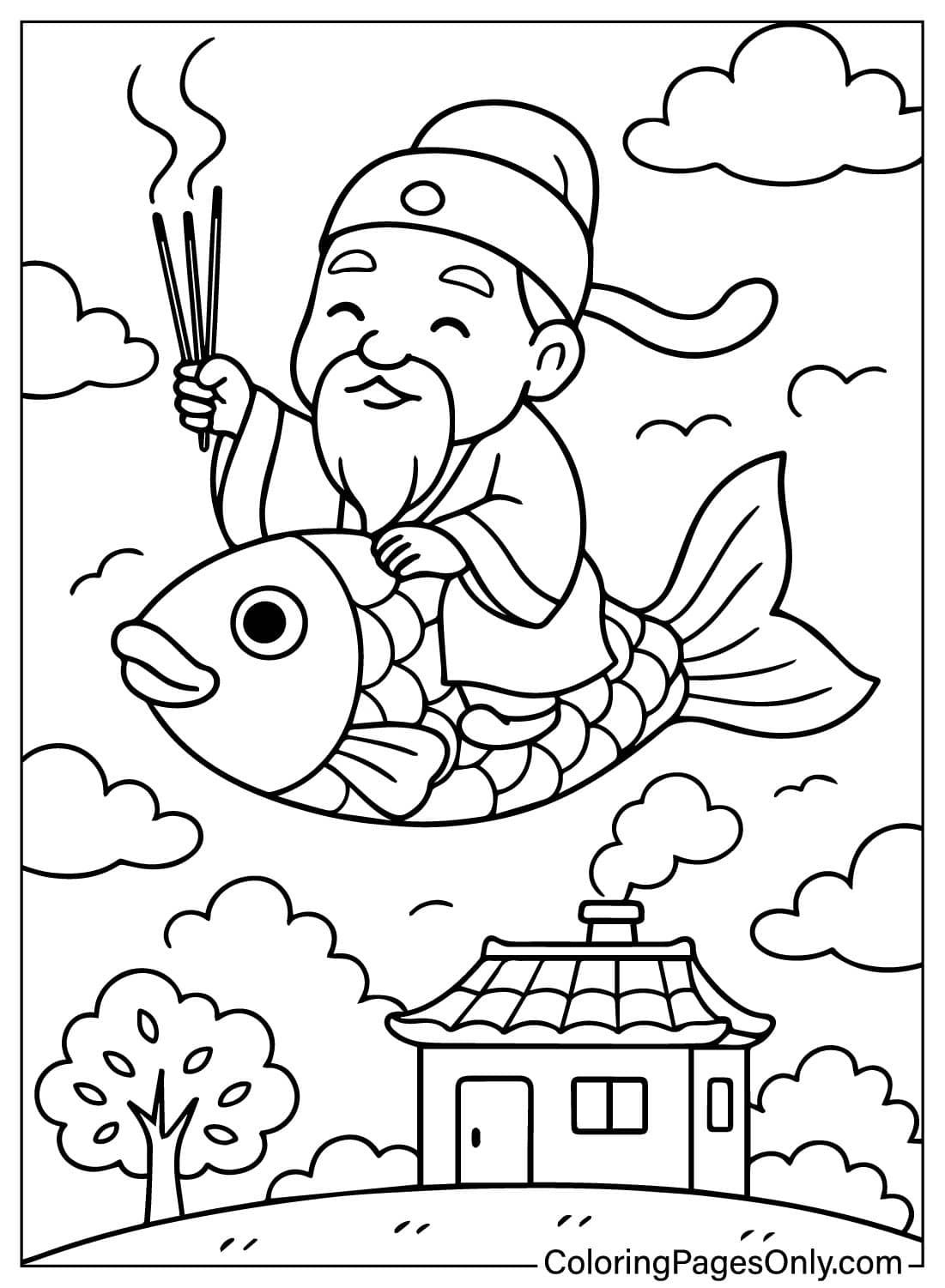 tranh tô màu tết cho bé