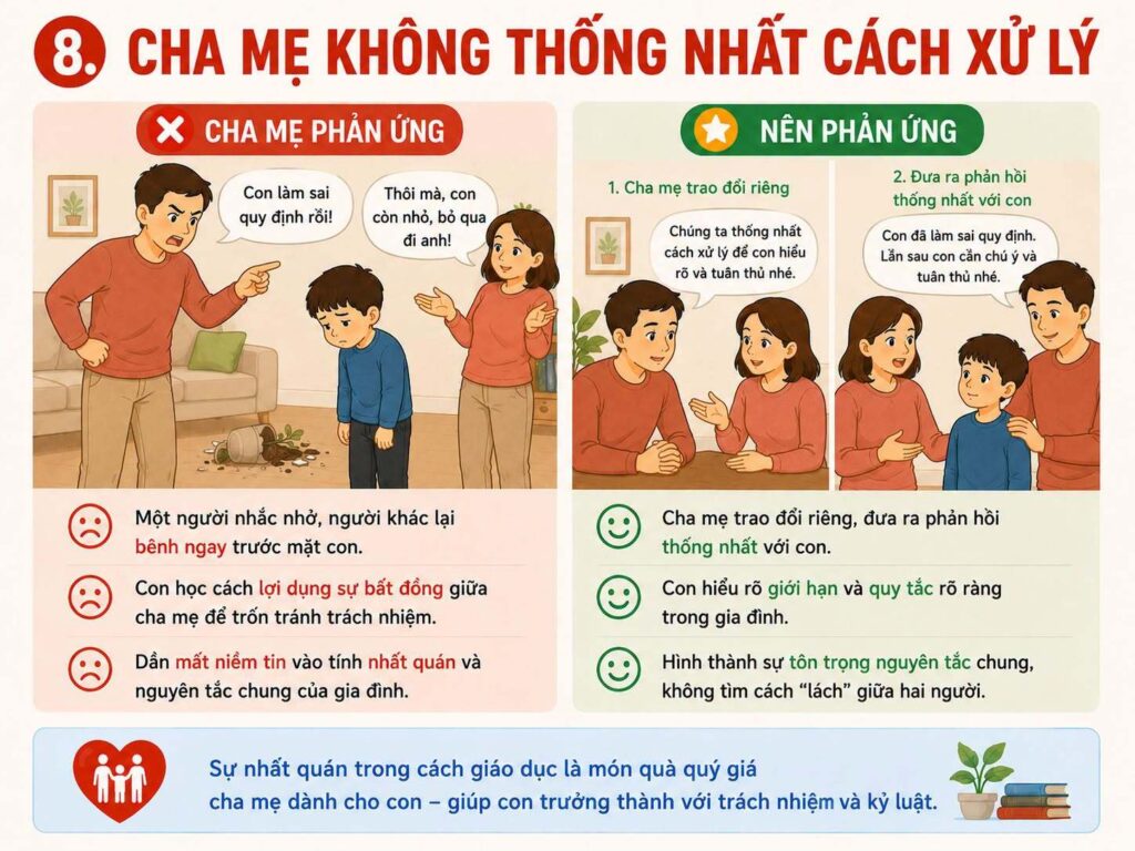 cách dạy con khi làm sai
