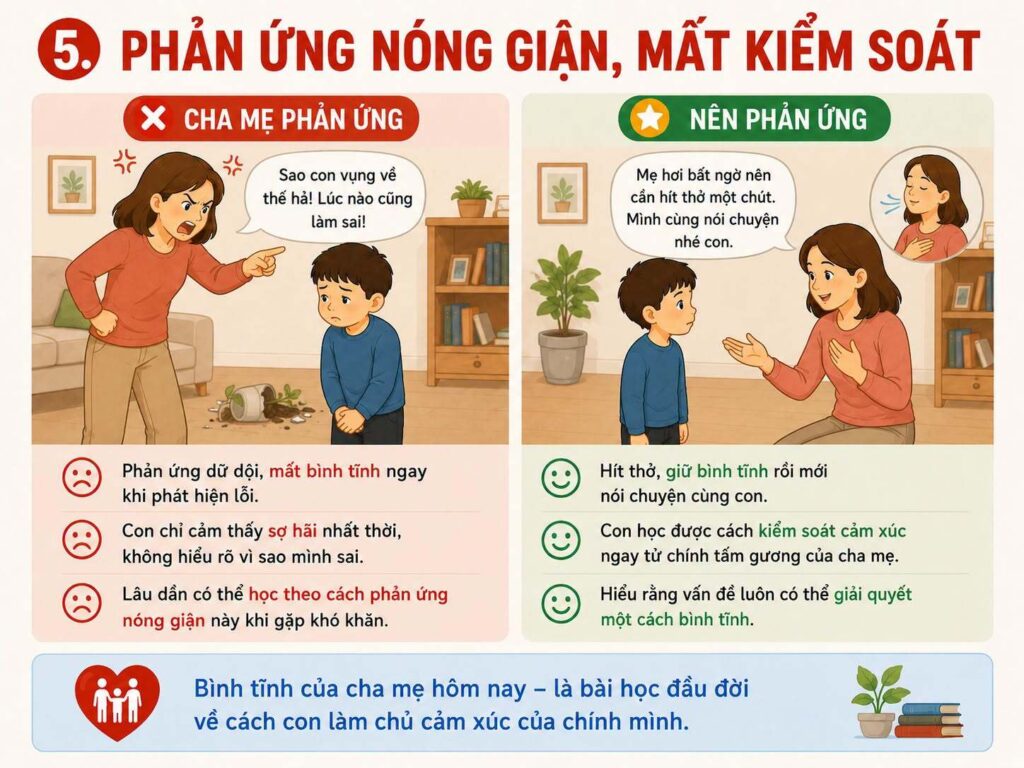 cách dạy con khi làm sai